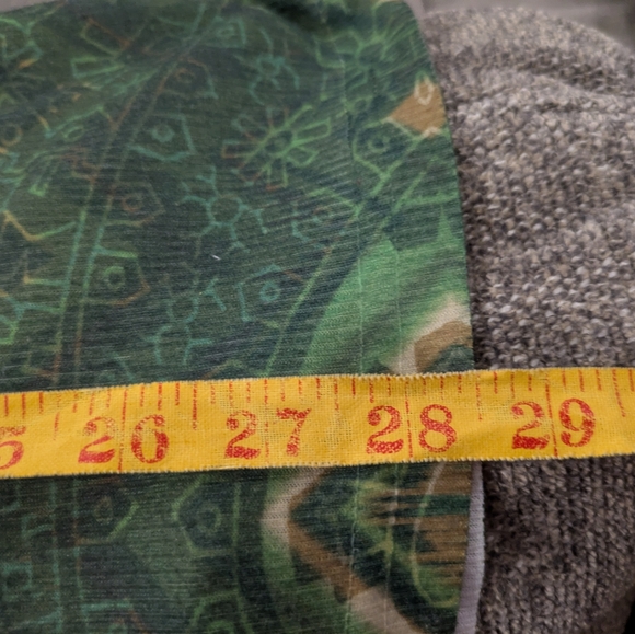 Jane Ashley Green Patterned Women's Top, size 3X - Picture 8 of 9